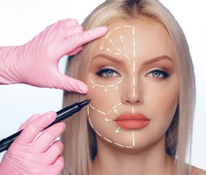 کانتورینگ صورت با تزریق فیلر